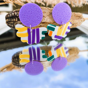 ARTY kolczyki wakacyjne wachlarze