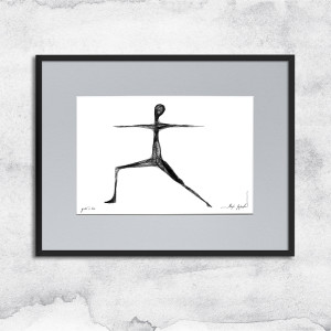 Autorska grafika nr 145 - joga