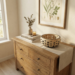 Ażurowa Misa na Owoce z Drewna – Rękodzieło, Prezent