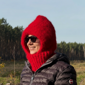 Balaclava z wełny alpaki kaptur kominiarka