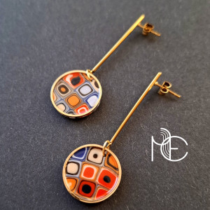 barwne odbicia no3 - kolczyki