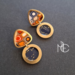 barwne odbicia no5 - kolczyki