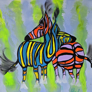 Barwy milosci 40x40x1 cm