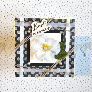 Best wishes - mini kartka okolicznościowa