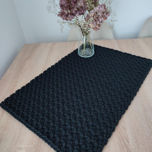 Bieżnik prostokątny szydełkowy ze sznurka 40cmx60cm