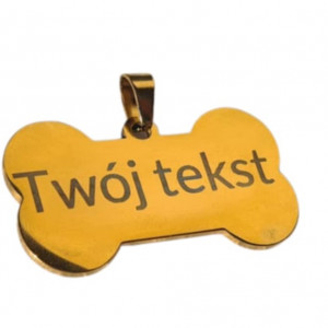 Biżuteria dla psa adresówka identyfikator ze stali szlachetnej