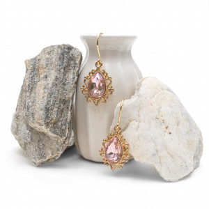 Błyszczące i eleganckie kolczyki Arrabiana Rose.