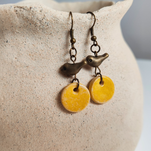 Boho kolczyki ptaszki