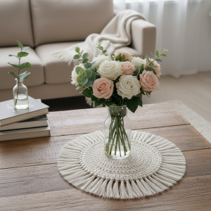 Boho podkładka na stół z frędzlami ze sznurka Ps019