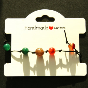 Bransoleta AGAT i rzemień, rozmiar regulowany.