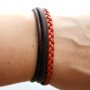 Bransoleta rzemień, dł. 20,5 cm