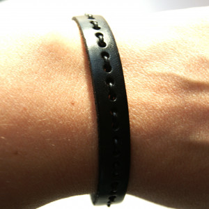 Bransoleta ze skóry naturalnej - rzemień, dł. 21,5 cm