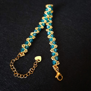 Bransoletka „Blue Zircon” - Biżuteria z Kryształków Preciosa