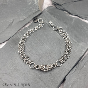 Bransoletka chainmaille - łańcuchy 2