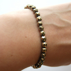 Bransoletka kamień HEMATYT na gumce