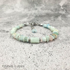 Bransoletka pastelowa - morganit