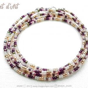 Bransoletka Pawia Linka A6 Naszyjnik 2w1