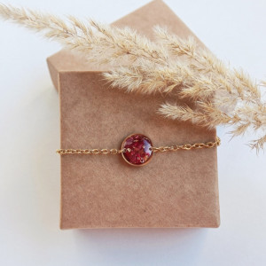 Bransoletka z płatkami róży