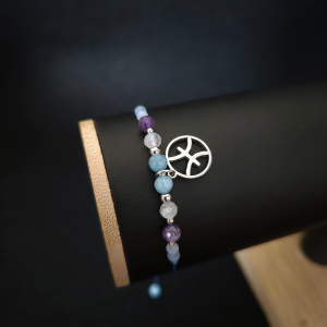 Bransoletka Zodiakalna Ryby - wersja ze srebrem