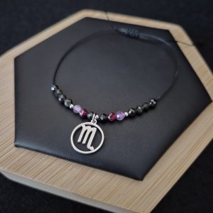 Bransoletka Zodiakalna Skorpion - wersja ze srebrem