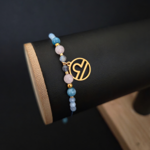 Bransoletka Zodiakalna Waga - wersja ze złotem