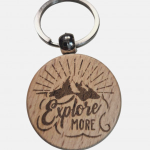 Brelok drewniany  góry prezent dla wielbicieli gór