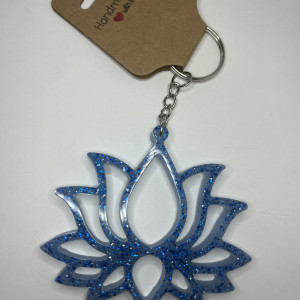 Brokatowy stich brelok lotos