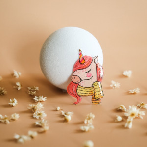 Broszka jednorożec Irena