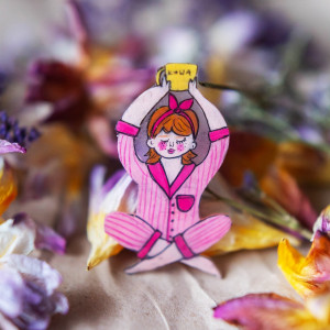 Broszka poranna joga Eweliny