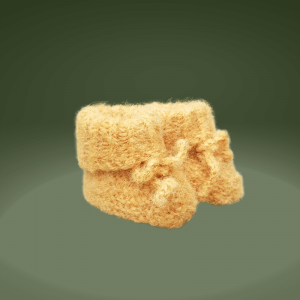 Buciki wyprawka dla noworodka, chrzest musztarda