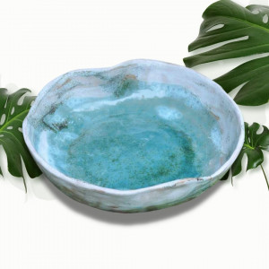 Ceramiczna miska turkusowa Jezioro Górskie
