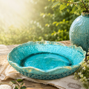 Ceramiczna miska w morskim stylu