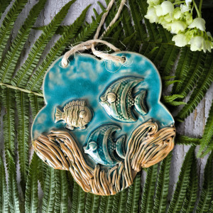 Ceramiczna zawieszka RAFA KORALOWA RYBKI