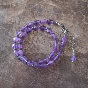 Choker ametyst