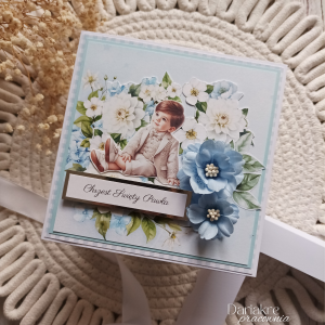 Chrzest Święty, kartka w pudełku z okazji chrztu, c21