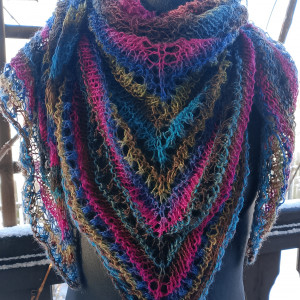 Chusta cieniowana z moherem