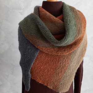 Chusta semele w  brązach