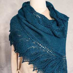 Chusta semele w kolorze petrol