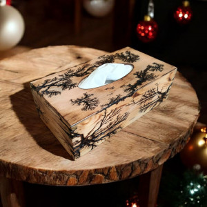 Chustecznik drewniany