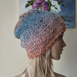 Ciekawe pastele - miła, ciepła, przytulna czapka