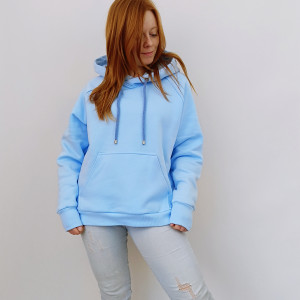 Ciepła bluza damska MEGI błękitna