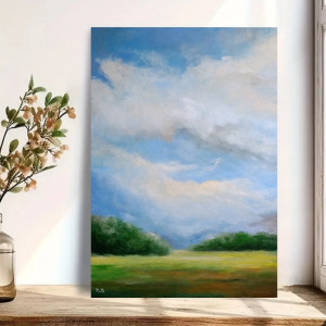 Cisza o poranku -obraz akrylowy 60/40 cm.