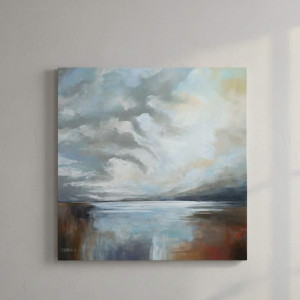 Cisza o poranku  - obraz akrylowy  60x60 cm.