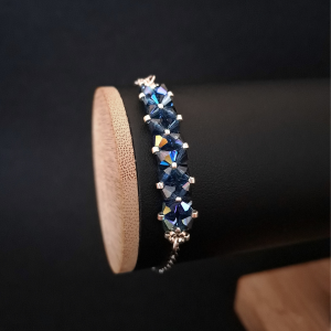 Crystal Square Montana - Bransoletka z kryształów Preciosa