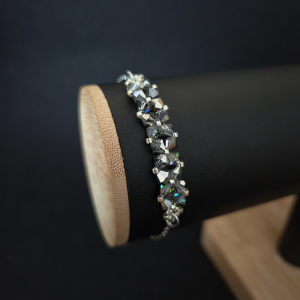 Crystal Square Vitrail - Delikatna bransoletka z kryształów Preciosa