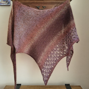 Cynamon w karmelu - puchata, miła, lekka chusta z jedwabiem i alpaką