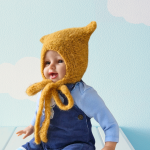 Czapka Kot – alpaka & merynos, handmade, od 38 do 56 cm