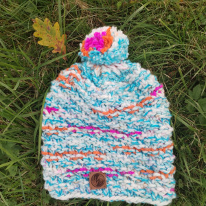 Czapka melanżowa "Powiew zimy"