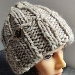 Czapka zimowa ręcznie zrobiona
