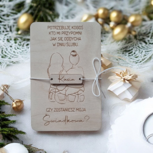 Czy zostaniesz moją Świadkową Zapytanie Prośba o świadkowanie